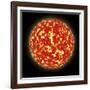 Artist's Concept of a Planet Passing in Front of a Sun-Like Star it Orbits-null-Framed Premium Giclee Print
