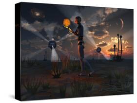 Artist's Concept of a Quest to Find New Forms of Energy-Stocktrek Images-Stretched Canvas