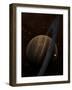 Artist's Concept of a Ringed Gas Giant and its Moons-Stocktrek Images-Framed Premium Photographic Print