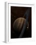 Artist's Concept of a Ringed Gas Giant and its Moons-Stocktrek Images-Framed Premium Photographic Print