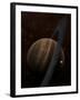 Artist's Concept of a Ringed Gas Giant and its Moons-Stocktrek Images-Framed Photographic Print