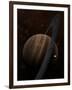 Artist's Concept of a Ringed Gas Giant and its Moons-Stocktrek Images-Framed Photographic Print