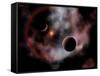 Artist's Concept of a Rose Nebula, Home to Relatively New and Young Star Systems-Stocktrek Images-Framed Stretched Canvas