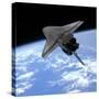 Artist's Concept of a Space Shuttle Entering Earth Orbit-Stocktrek Images-Stretched Canvas