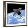 Artist's Concept of a Space Shuttle Entering Earth Orbit-Stocktrek Images-Framed Photographic Print