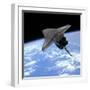 Artist's Concept of a Space Shuttle Entering Earth Orbit-Stocktrek Images-Framed Photographic Print