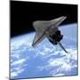 Artist's Concept of a Space Shuttle Entering Earth Orbit-Stocktrek Images-Mounted Photographic Print