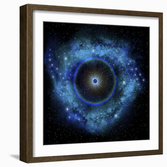 Artist's Concept of a Supernova Explosion-Stocktrek Images-Framed Photographic Print