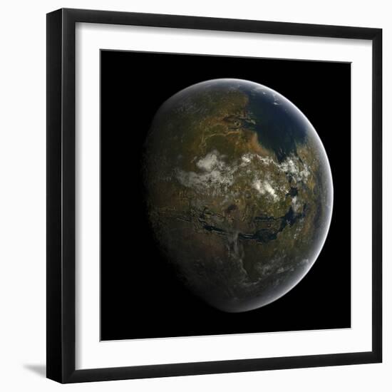 Artist's Concept of a Terraformed Mars-Stocktrek Images-Framed Photographic Print