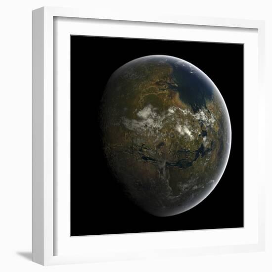 Artist's Concept of a Terraformed Mars-Stocktrek Images-Framed Photographic Print