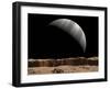 Artist's Concept of a View Towards Jupiter across the Surface of Io-Stocktrek Images-Framed Photographic Print