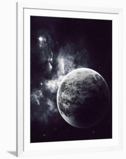 Artist's Concept of a Windy Planet with a Thick Atmosphere-Stocktrek Images-Framed Photographic Print