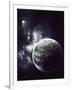 Artist's Concept of a Windy Planet with a Thick Atmosphere-Stocktrek Images-Framed Photographic Print