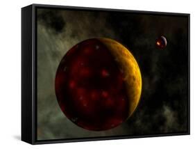 Artist's Concept of a Young, Turbulent Earth-Stocktrek Images-Framed Stretched Canvas