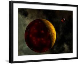 Artist's Concept of a Young, Turbulent Earth-Stocktrek Images-Framed Photographic Print