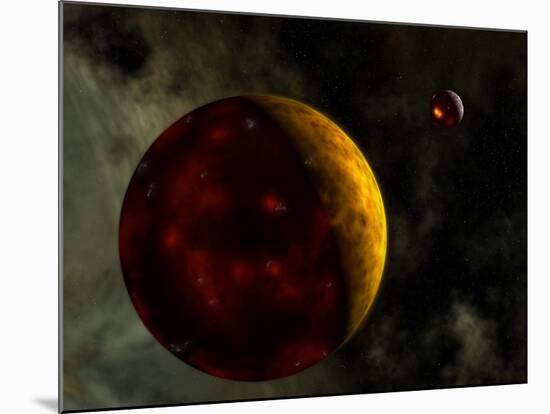 Artist's Concept of a Young, Turbulent Earth-Stocktrek Images-Mounted Photographic Print