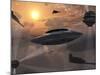Artist's Concept of Alien Stealth Technology-Stocktrek Images-Mounted Photographic Print