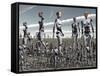 Artist's Concept of an Abundance of Androids with Artificial Intelligence-Stocktrek Images-Framed Stretched Canvas