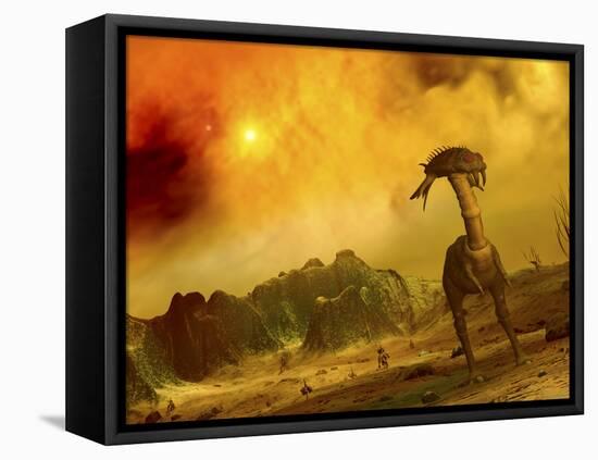 Artist's Concept of an Alien Planet-Stocktrek Images-Framed Stretched Canvas