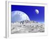 Artist's Concept of an Alien Planetary System-Stocktrek Images-Framed Photographic Print