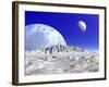 Artist's Concept of an Alien Planetary System-Stocktrek Images-Framed Photographic Print