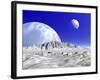 Artist's Concept of an Alien Planetary System-Stocktrek Images-Framed Photographic Print