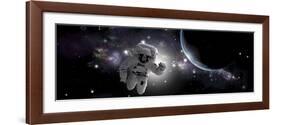 Artist's Concept of an Astronaut Floating in Outer Space-Stocktrek Images-Framed Art Print
