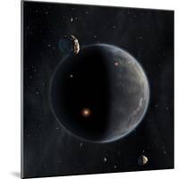 Artist's Concept of an Earth-Like Planet Rich in Carbon and Dry-null-Mounted Art Print