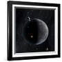 Artist's Concept of an Earth-Like Planet Rich in Carbon and Dry-null-Framed Art Print