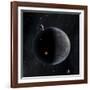 Artist's Concept of an Earth-Like Planet Rich in Carbon and Dry-null-Framed Art Print