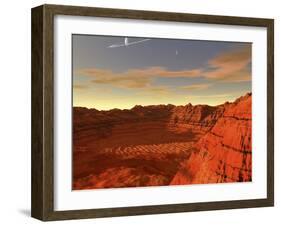 Artist's Concept of an Earth-Like Planet-Stocktrek Images-Framed Photographic Print