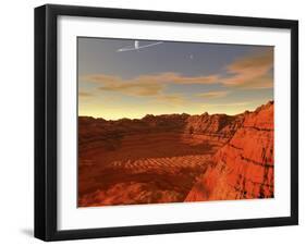 Artist's Concept of an Earth-Like Planet-Stocktrek Images-Framed Photographic Print