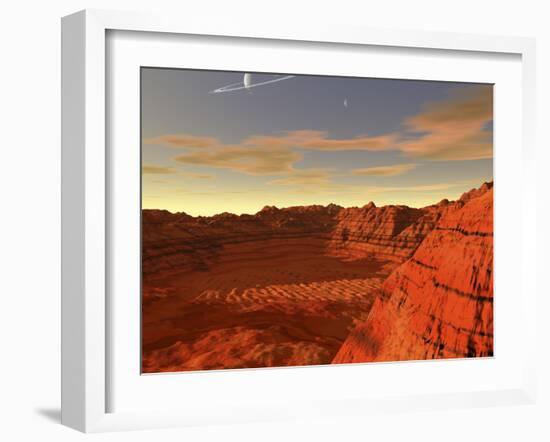 Artist's Concept of an Earth-Like Planet-Stocktrek Images-Framed Photographic Print