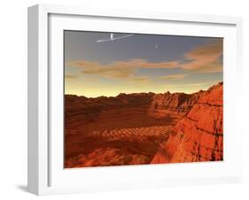 Artist's Concept of an Earth-Like Planet-Stocktrek Images-Framed Photographic Print