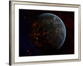 Artist's Concept of an Extraterrestrial Planet-Stocktrek Images-Framed Photographic Print