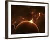 Artist's Concept of an Extraterrestrial World and its Various Moons-Stocktrek Images-Framed Photographic Print