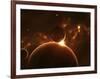 Artist's Concept of an Extraterrestrial World and its Various Moons-Stocktrek Images-Framed Photographic Print