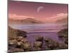 Artist's Concept of Archean Stromatolites on the Shore of an Ancient Sea-Stocktrek Images-Mounted Photographic Print