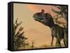 Artist's Concept of Cryolophosaurus-Stocktrek Images-Framed Stretched Canvas