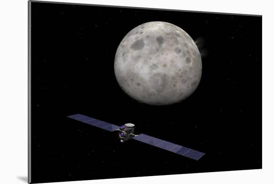 Artist's Concept of Dawn Spacecraft Approaching the Dwarf Planet Ceres-Stocktrek Images-Mounted Art Print
