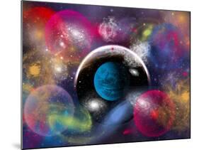 Artist's Concept of Dimensional Doorways Within the Universe-Stocktrek Images-Mounted Photographic Print