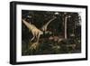 Artist's Concept of Fauna That Was Dominant in the Early Cretaceous Period-Stocktrek Images-Framed Art Print