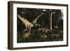 Artist's Concept of Fauna That Was Dominant in the Early Cretaceous Period-Stocktrek Images-Framed Premium Giclee Print