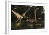 Artist's Concept of Fauna That Was Dominant in the Early Cretaceous Period-Stocktrek Images-Framed Art Print