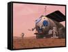 Artist's Concept of How a Martian Motorhome Might Be Realized-Stocktrek Images-Framed Stretched Canvas