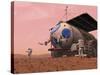 Artist's Concept of How a Martian Motorhome Might Be Realized-Stocktrek Images-Stretched Canvas