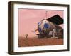 Artist's Concept of How a Martian Motorhome Might Be Realized-Stocktrek Images-Framed Photographic Print