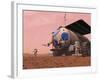 Artist's Concept of How a Martian Motorhome Might Be Realized-Stocktrek Images-Framed Photographic Print