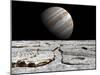 Artist's Concept of Jupiter as Seen across the Icy Surface of its Moon Europa-Stocktrek Images-Mounted Premium Photographic Print