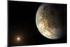 Artist's Concept of Kepler-186F Orbiting a Distant Star-null-Mounted Art Print